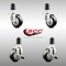 Service Caster 3 Inch 316SS Black Poly Swivel 1-1/2 Inch Expanding Stem Caster Brake SCC, 2PK SS316EX20S314-PPUB-BLK-2-TLB-2-112 - alternate 4
